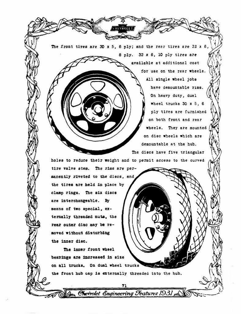 1931 Chevrolet Engineering Features Page 22